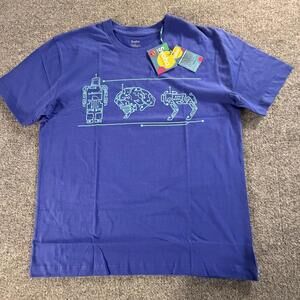 Svaha Mens Artificial Intelligence Robot Brain Cotton T-Shirt Purple L #842‎